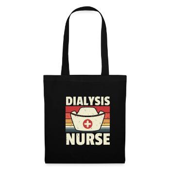 Dialysis Nurse Shirt Vintage Retro - Tote Bag - black - Front