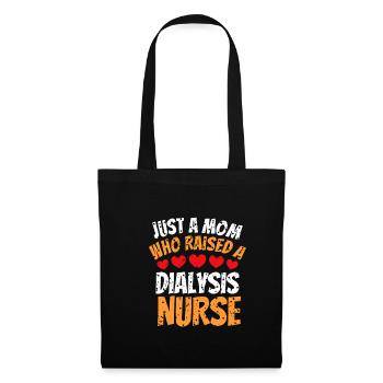 Juste une maman qui a soulevé une chemise d’infirmière en dialyse - Sac en tissu - noir - Devant