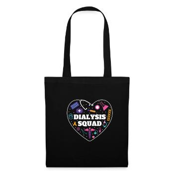 Dialysis Squad Shirt Geschenk - Stoffbeutel - Schwarz - Vorne
