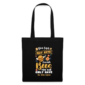 Chemise d’apiculteur Abeilles cadeaux - Sac en tissu - noir - Devant