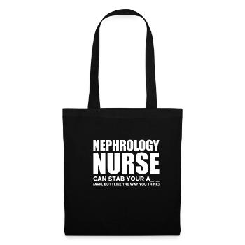 Nephology Nurse Shirt Gift - Tote Bag - black - Front
