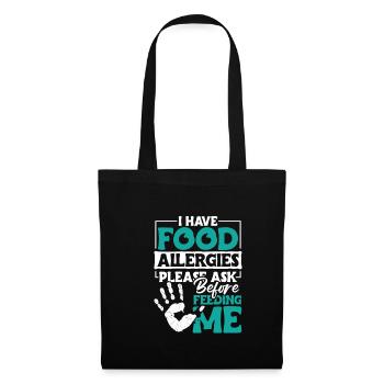 I Have Foot Allergies Shirt Gift - Tote Bag - black - Front