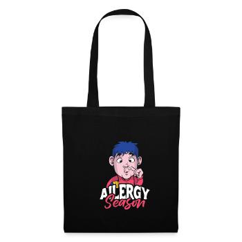 Cadeau de chemise de saison des allergies - Sac en tissu - noir - Devant