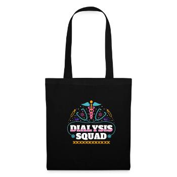 Dialysis Squad Shirt Geschenk - Stoffbeutel - Schwarz - Vorne