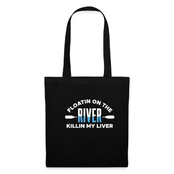 Cadeau de chemise Floatin On The River - Sac en tissu - noir - Devant