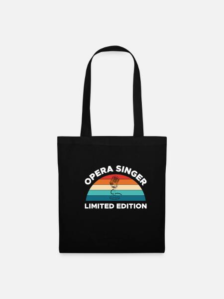 Opera Singer Limited Edition Shirt Geschenk - Stoffbeutel - Schwarz