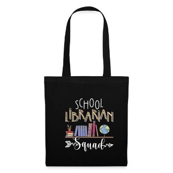School Librarian Squad Shirt Gift - Tote Bag - black - Front