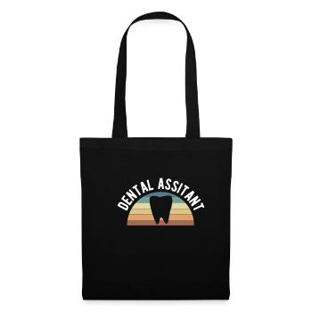 Assistante dentaire Chemise Cadeau Dentiste - Sac en tissu - noir - Devant