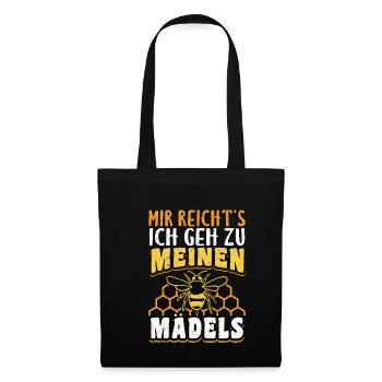 Mir Reichts Ich Geh Zu Meinen Mädels - Stoffbeutel - Schwarz - Vorne