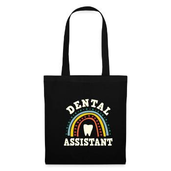 Assistante dentaire Chemise Cadeau Dentiste - Sac en tissu - noir - Devant