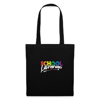 School Librarian Geschenk Schule - Stoffbeutel - Schwarz - Vorne