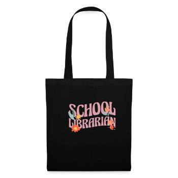 École du cadeau du bibliothécaire scolaire - Sac en tissu - noir - Devant