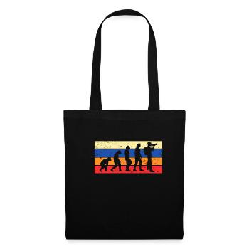 Vintage Retro Evolution Photographer Shirt Gift - Tote Bag - black - Front