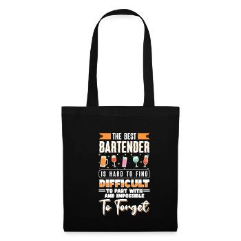 Le meilleur barman cadeau de chemise de barman - Sac en tissu - noir - Devant
