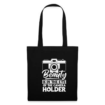 Beauty Is In The Eye Of The Camera Holder Shirt - Tote Bag - black - Front