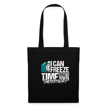 Je peux geler le temps Quelle est votre chemise Superpower - Sac en tissu - noir - Devant