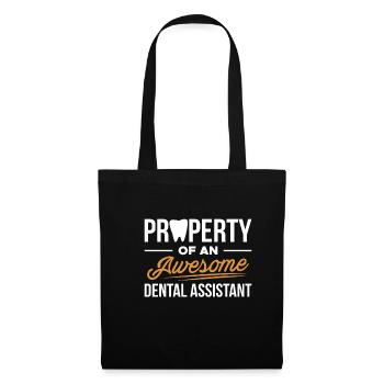 Property Of An Awesome Dental Assistant - Tote Bag - black - Front