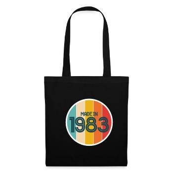 Fabriqué en 1983 40th Birthday Shirt Gift - Sac en tissu - noir - Devant