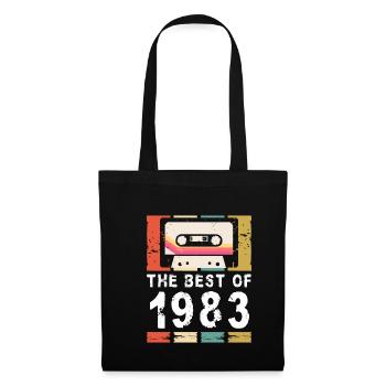 Le meilleur de 1983 Cassette Vintage 40e anniversaire - Sac en tissu - noir - Devant