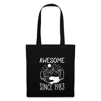Awesome Since 1983 Shirt Gift - Tote Bag - black - Front