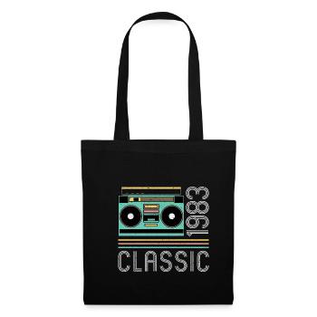 Classic 1983 Radio 40. Geburtstag - Stoffbeutel - Schwarz - Vorne