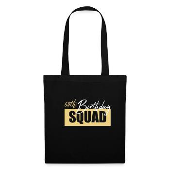 60th Birthday Squad Shirt Geschenk 1963 - Stoffbeutel - Schwarz - Vorne
