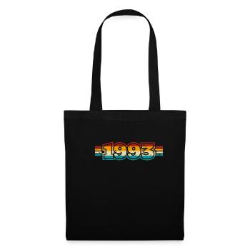 Vintage Retro 1993 30th Birthday Shirt Cadeau - Sac en tissu - noir - Devant