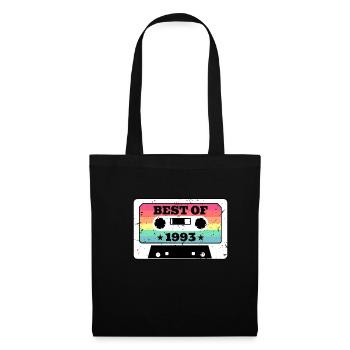 1993 30 Birthday Shirt Gift Best Of Cassette - Sac en tissu - noir - Devant