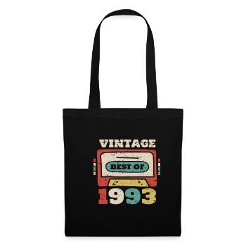 Vintage 1993 30th Birthday Shirt Cassette Best Of - Sac en tissu - noir - Devant