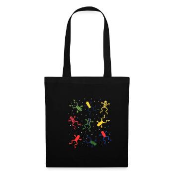 Cadeau de chemise de grenouilles arboricoles - Sac en tissu - noir - Devant