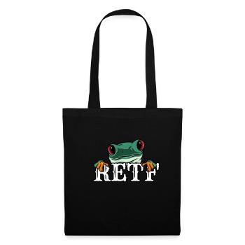 RETF Chemise de grenouille arboricole cadeau - Sac en tissu - noir - Devant