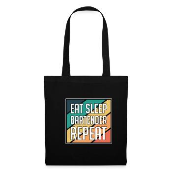Manger du sommeil Barman Repeat Shirt - Sac en tissu - noir - Devant