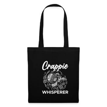 Crappie Whisperer Shirt Geschenk - Stoffbeutel - Schwarz - Vorne