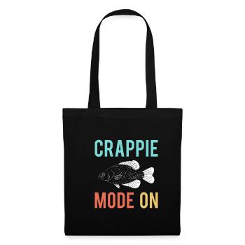 Crappie Fashion On Shirt Gift - Tote Bag - black - Front