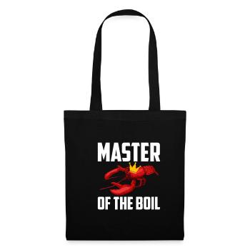 Maître de la chemise d’écrevisse bouillir cadeau - Sac en tissu - noir - Devant