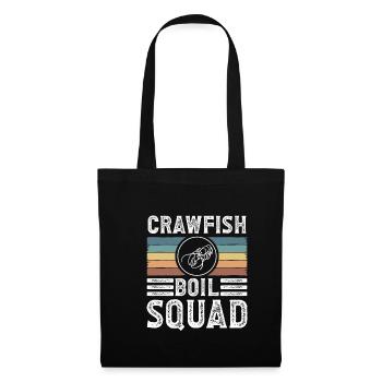 Crawfish Boil Squad Chemise Cadeau Vintage Rétro - Sac en tissu - noir - Devant