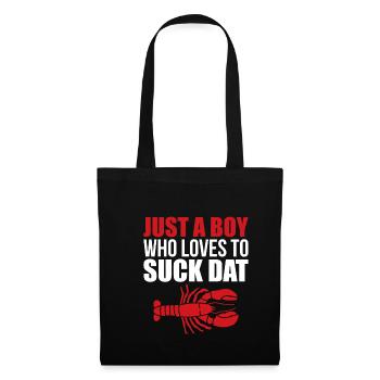 Just A Boy Who Loves To Suck Dat Crawfish Shirt - Tote Bag - black - Front