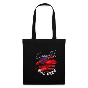 États-Unis Flag America Flag Crawfish Shirt - Sac en tissu - noir - Devant