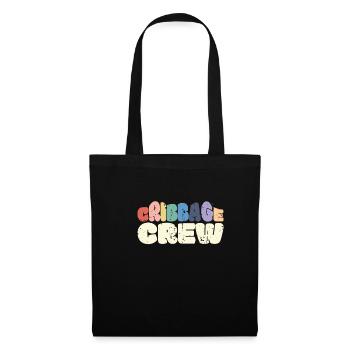 Cribbage Crew Shirt Cadeau - Sac en tissu - noir - Devant