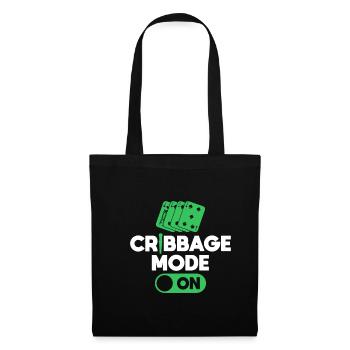 Cribbage Mode On Shirt Cadeau - Sac en tissu - noir - Devant