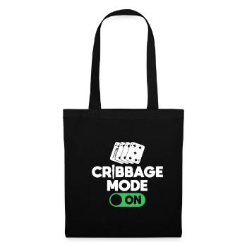 Cribbage Mode On Shirt Cadeau - Sac en tissu - noir - Devant
