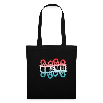 Cribbage Matter Shirt Cadeau - Sac en tissu - noir - Devant