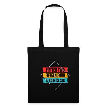 Fifteen Two Cribbage Shirt Gift - Tote Bag - black - Front