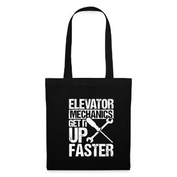 Elevator Mechanics Get It Up Faster - Stoffbeutel - Schwarz - Vorne
