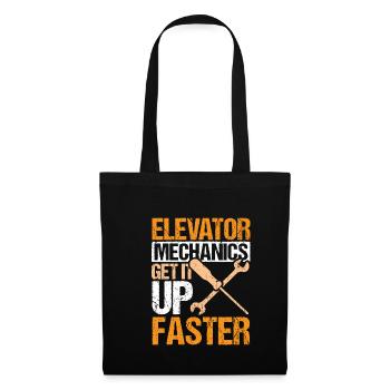 Elevator Mechanics Get It Up Faster - Stoffbeutel - Schwarz - Vorne