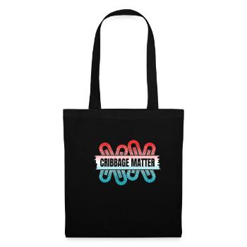 Cribbage Matter Shirt Cadeau - Sac en tissu - noir - Devant