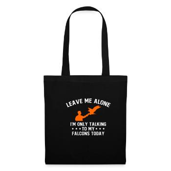 Laissez-moi tranquille Cadeau de chemise de fauconnier - Sac en tissu - noir - Devant