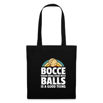 Bocce Shirt Gift Boccia Player - Tote Bag - black - Front