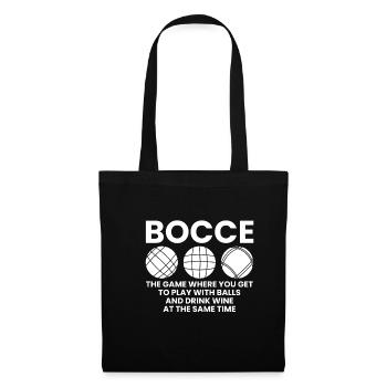 Bocce Shirt Gift Boccia Player - Tote Bag - black - Front