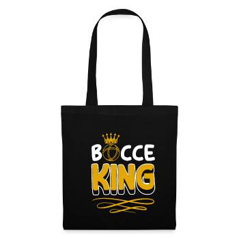 Bocce King Shirt Gift Partner Look Boccia - Tote Bag - black - Front
